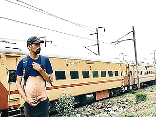 Teen at Indian Railway station cumshot big dick public 2:53 2023-03-18